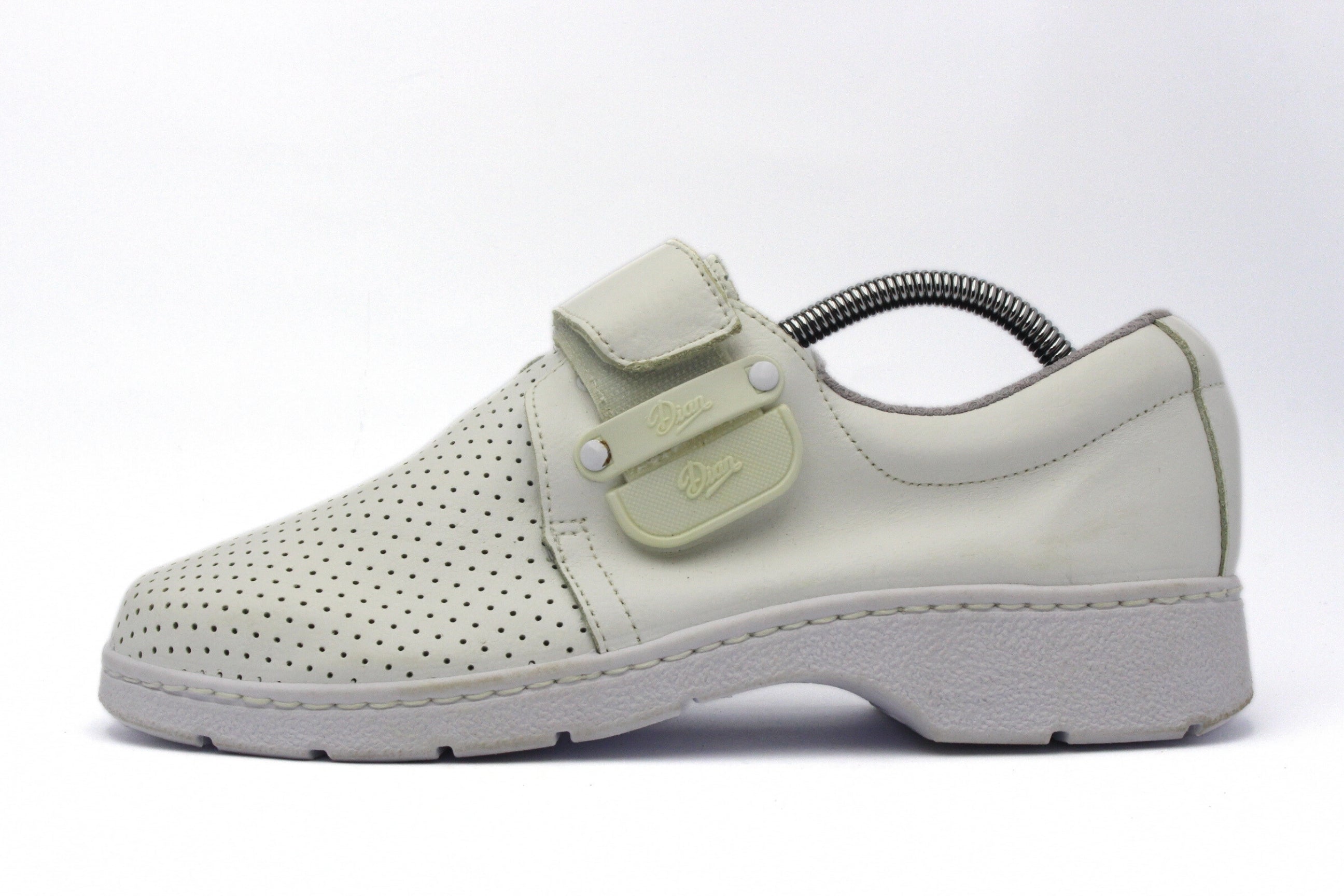 Dian White Leather Women's